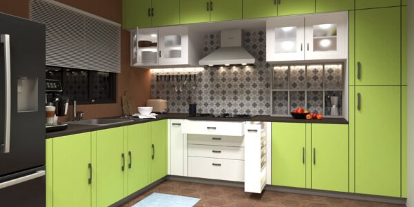 Night View of Modern Kitchen Design Modern Kitchen Interior